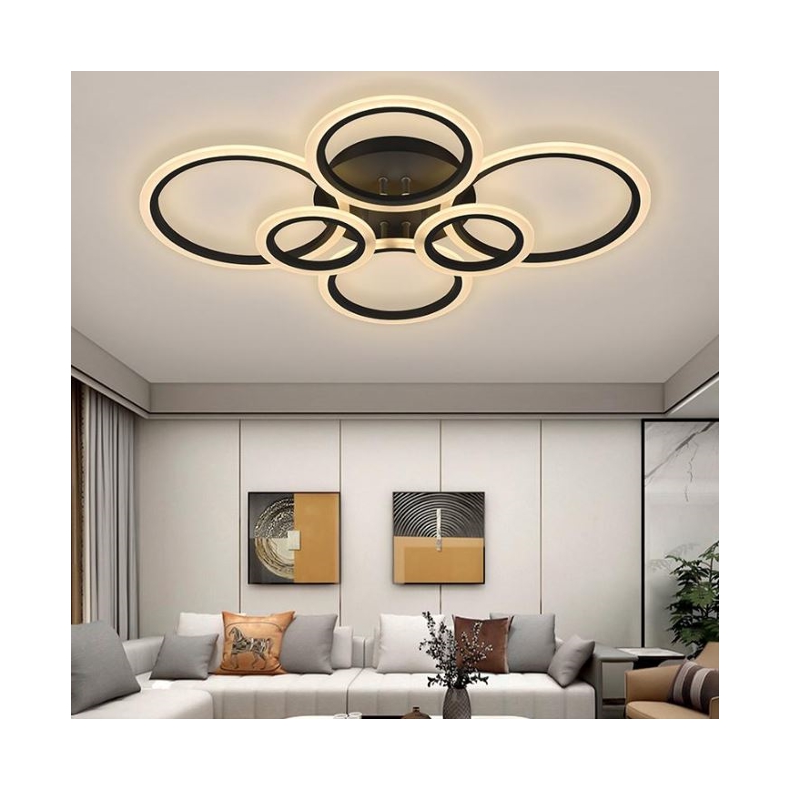 LED Dimmelhető mennyezeti csillár  LED/85W/230V 3000-6500K + távirányító