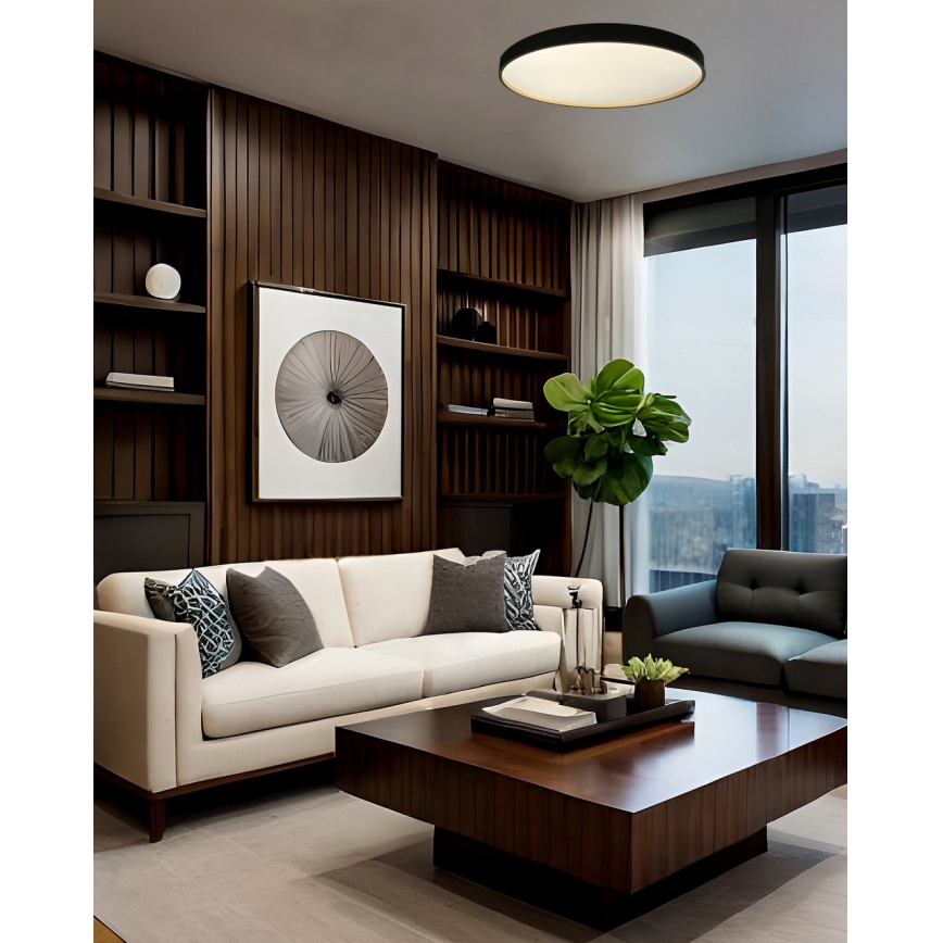 LED Dimmelhető mennyezeti lámpa EBRO LED/36W/230V 2700-6500K átm. 50 cm + távirányítás