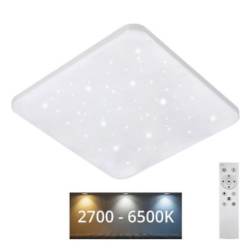 LED Dimmelhető mennyezeti lámpa FLORA LED/60W/230V 2700-6500K 53x53 cm + távirányítás