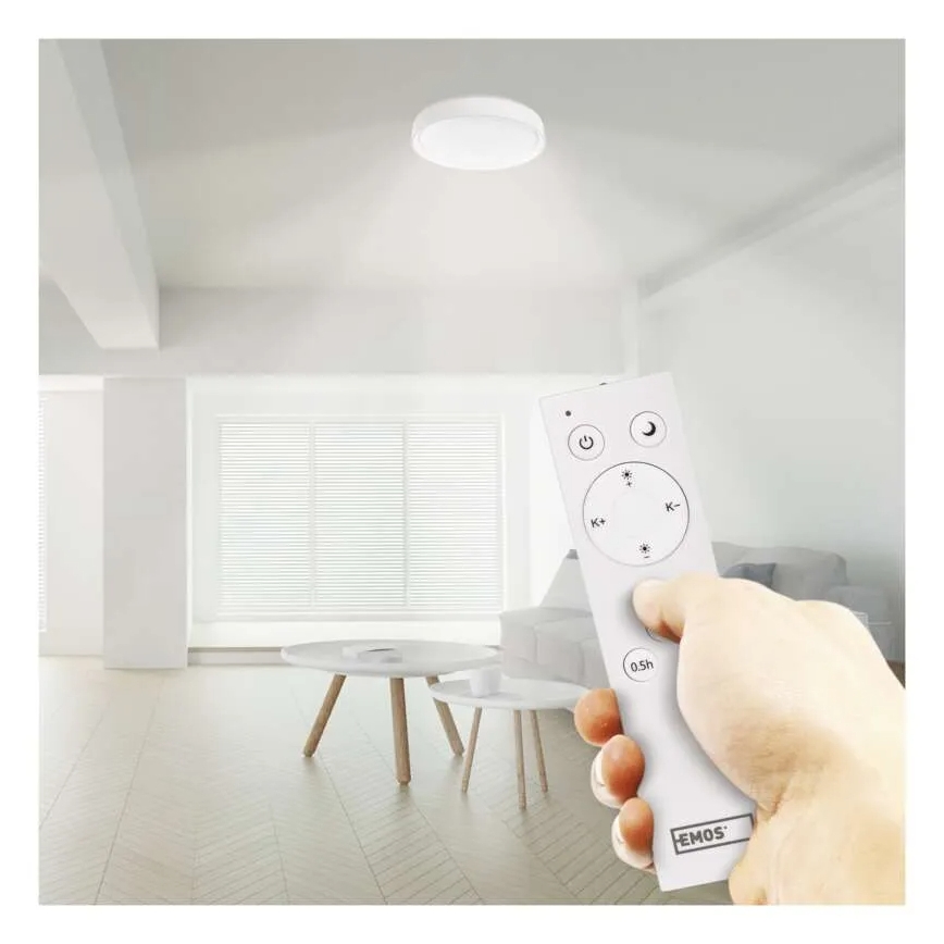 LED Dimmelhető mennyezeti lámpa GoSmart LED/45W/230V átm. 50 cm 2700-6500K Wi-Fi Tuya + távirányítás