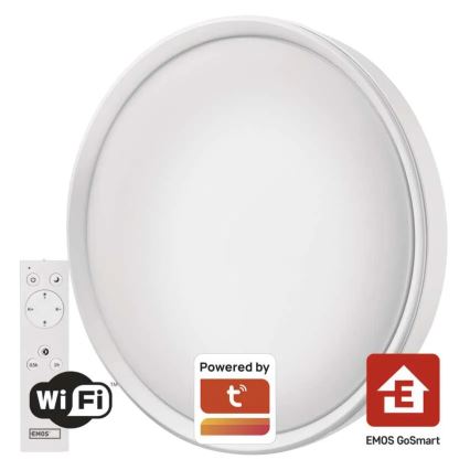 LED Dimmelhető mennyezeti lámpa GoSmart LED/45W/230V átm. 50 cm 2700-6500K Wi-Fi Tuya + távirányítás