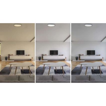 LED Fényerőszabályozható mennyezeti lámpatest ILVI LED/30W/230V 2700-6500K Ø 40 cm fehér/bézs + távirányítóval