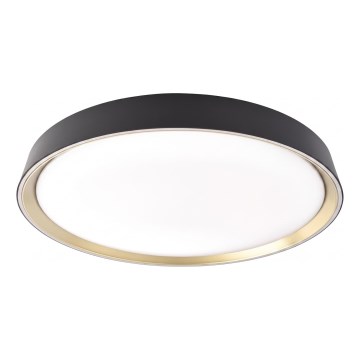 LED dimmelhető mennyezeti lámpa ILVI LED/30W/230V 2700-6500K átm. 40 cm fekete/sárgaréz + távirányító