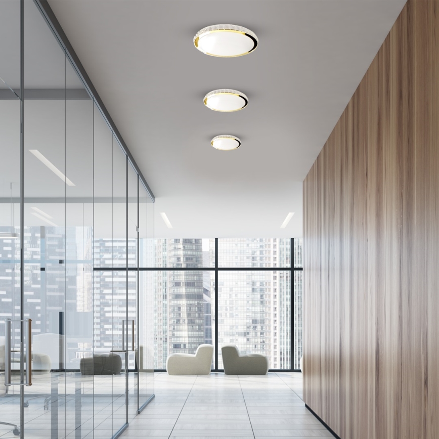LED Dimmelhető mennyezeti lámpa LAYLA LED/33W/230V 3000/4000/6000K arany + távirányító
