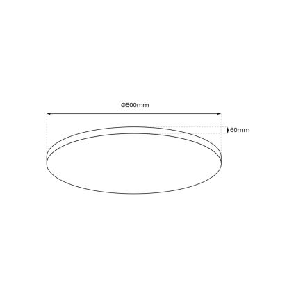 LED Dimmelhető mennyezeti lámpa LAYLA LED/50W/230V 3000/4000/6000K arany + távirányító