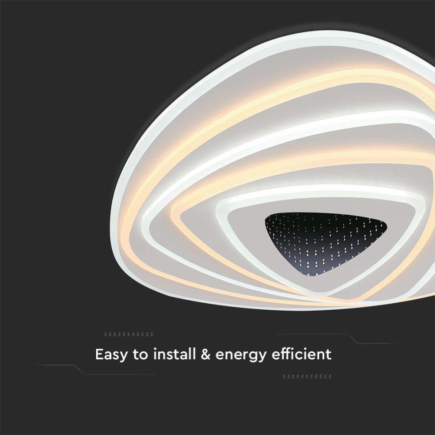 LED Dimmelhető mennyezeti lámpa LED/120W/230V 3000-6500K + távirányítás