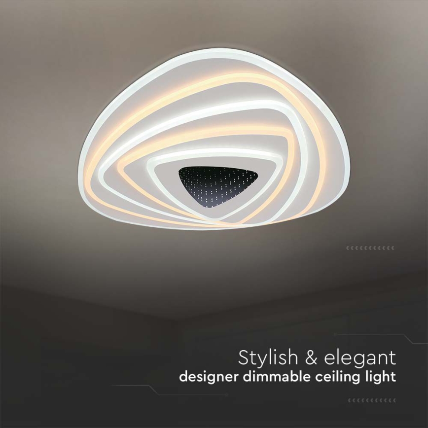 LED Dimmelhető mennyezeti lámpa LED/120W/230V 3000-6500K + távirányítás