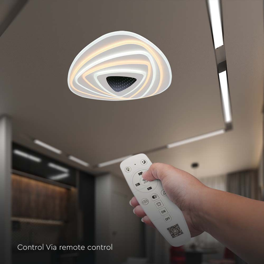 LED Dimmelhető mennyezeti lámpa LED/120W/230V 3000-6500K + távirányítás