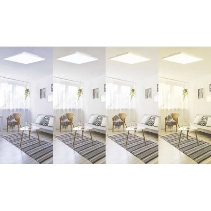 LED Dimmelhető mennyezeti lámpa LED/24W/230V 2700K-6000K téglalap CRI 95 + távirányítás