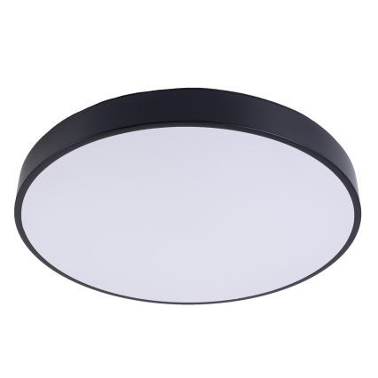 LED Dimmelhető mennyezeti lámpa LED/30W/230V 3000-6500K átm. 30 cm fekete + távirányítás