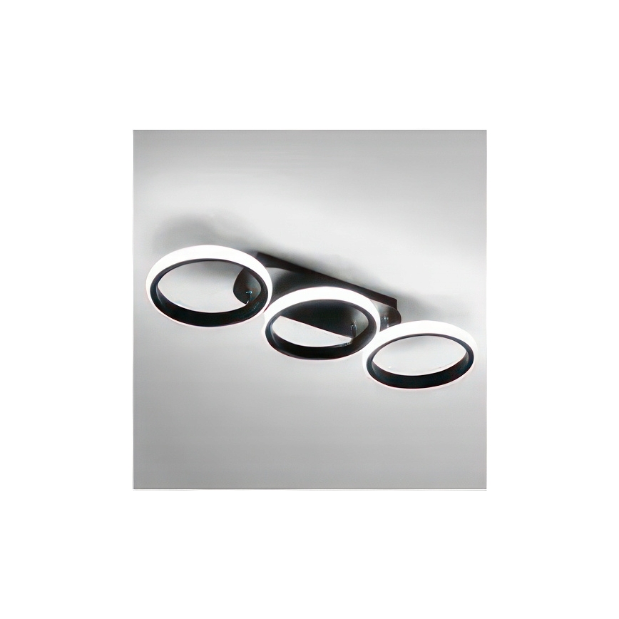 Dimmelhető LED mennyezeti lámpa LED/30W/230V 3000-6500K fekete Wi-Fi Tuya + távirányító