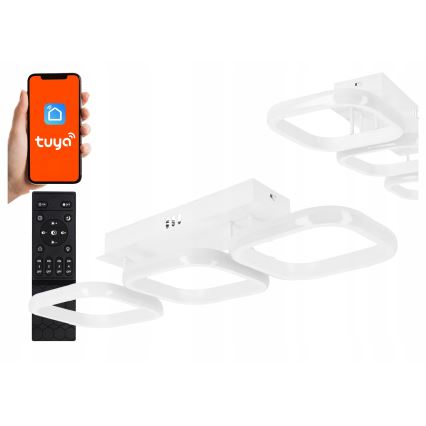 Fényerőszabályozható LED mennyezeti lámpa LED/33W/230V 3000-6500K fehér Tuya Wi-Fi + távirányító