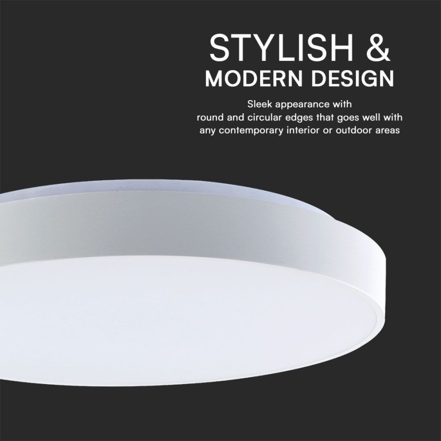 LED Dimmelhető mennyezeti lámpa LED/40W/230V 3000-6500K 39,5 cm fehér + távirányítás