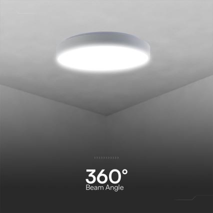 LED Dimmelhető mennyezeti lámpa LED/40W/230V 3000-6500K 39,5 cm fehér + távirányítás