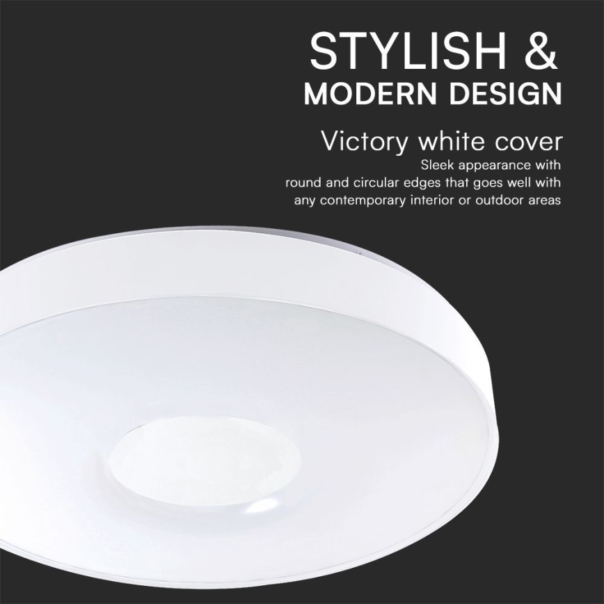 LED Dimmelhető mennyezeti lámpa LED/40W/230V 3000-6500K 39 cm fehér + távirányítás
