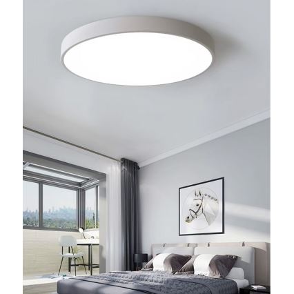 LED Dimmelhető mennyezeti lámpa LED/40W/230V 3000-6500K átm. 40 cm fehér + távirányítás