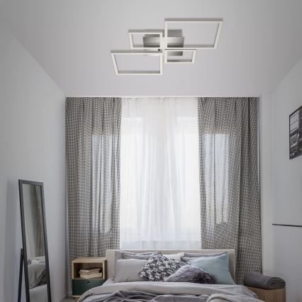 LED dimmelhető mennyezeti lámpa LED/42W/230V 3000K matt króm