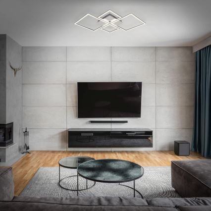 LED dimmelhető mennyezeti lámpa LED/42W/230V 3000K matt króm
