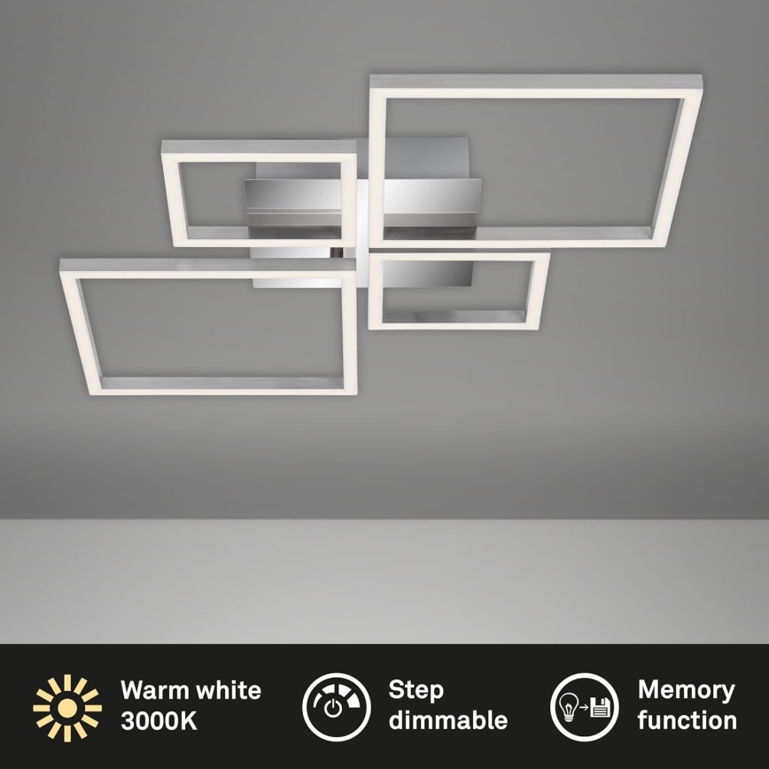LED dimmelhető mennyezeti lámpa LED/42W/230V 3000K matt króm
