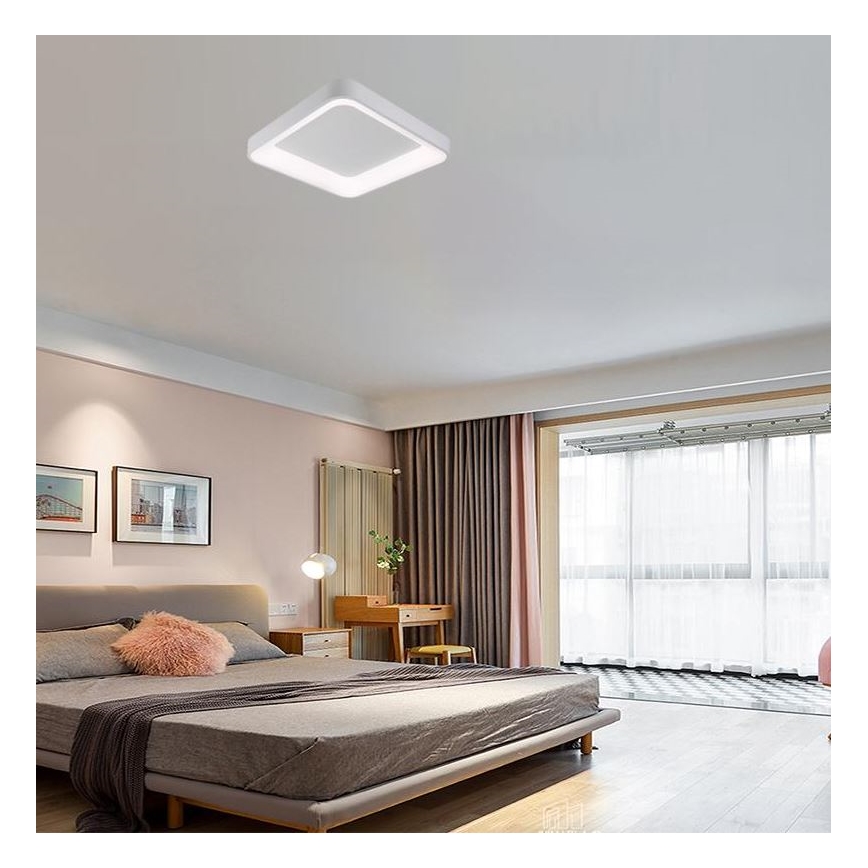 LED Dimmelhető mennyezeti lámpa LED/45W/230V 3000-6500K fehér + távirányítás