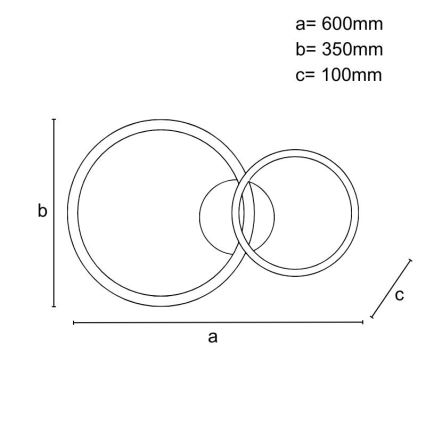 LED Dimmelhető mennyezeti lámpa LED/48W/230V 3000-6500K + távirányítás