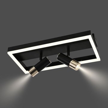 LED Dimmelhető mennyezeti lámpa LED/50W/230V 3000-6500K fekete + távirányítás