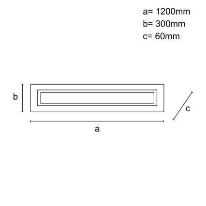 LED dimmelhető mennyezeti lámpa LED/55W/230V 3000-6500K + távirányító
