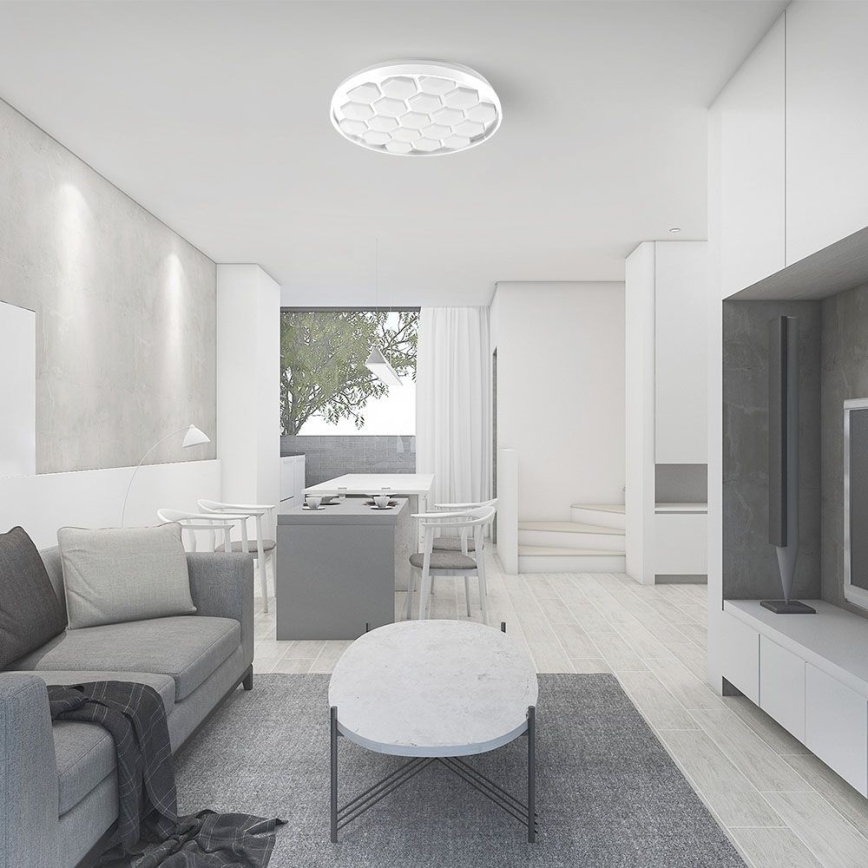 LED Dimmelhető mennyezeti lámpa LED/60W/230V 3000/4000/6500K átm. 49 cm + távirányítás