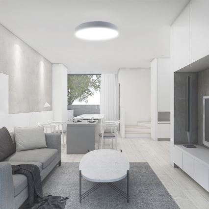 LED Dimmelhető mennyezeti lámpa LED/60W/230V 3000-6500K 49,5 cm fehér + távirányítás
