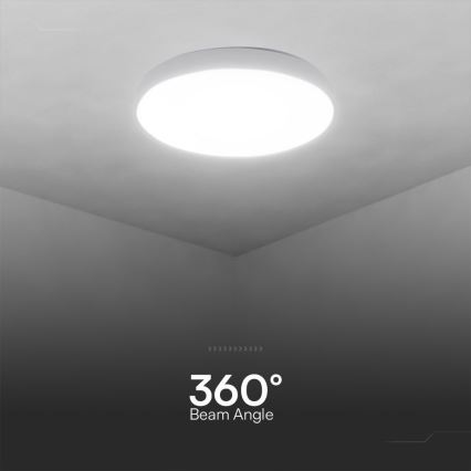 LED Dimmelhető mennyezeti lámpa LED/60W/230V 3000-6500K 49,5 cm fehér + távirányítás