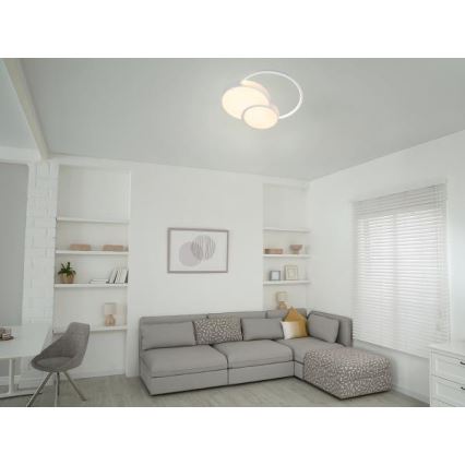 LED Dimmelhető mennyezeti lámpa LED/60W/230V 3000-6500K fehér + távirányítás