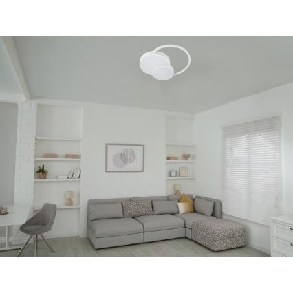 LED Dimmelhető mennyezeti lámpa LED/60W/230V 3000-6500K fehér + távirányítás