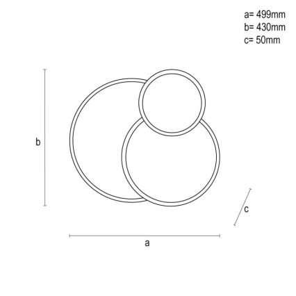 LED Dimmelhető mennyezeti lámpa LED/60W/230V 3000-6500K fehér + távirányítás