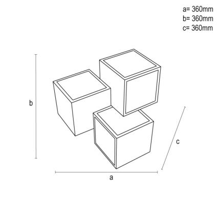 LED Dimmelhető mennyezeti lámpa LED/60W/230V 3000-6500K + távirányítás