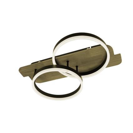 LED Dimmelhető mennyezeti lámpa LED/70W/230V 3000-6500K tölgy + távirányítás