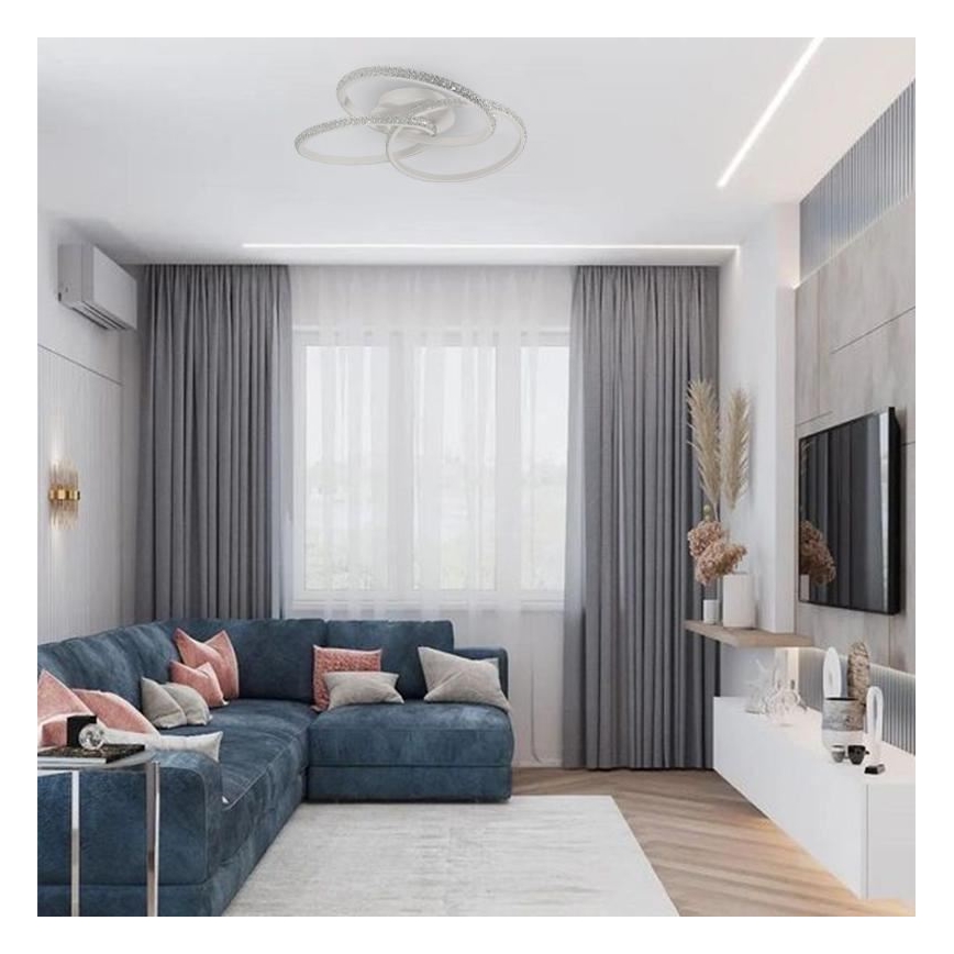 LED Dimmelhető mennyezeti lámpa LED/70W/230V 3000-6500K fehér + távirányítás