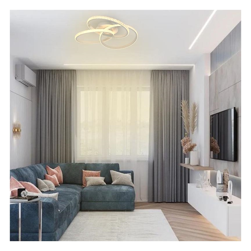LED Dimmelhető mennyezeti lámpa LED/70W/230V 3000-6500K fehér + távirányítás