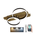 LED Dimmelhető mennyezeti lámpa LED/70W/230V 3000-6500K tölgy + távirányítás