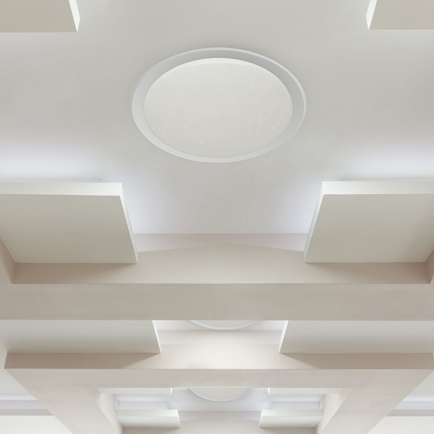 LED Dimmelhető mennyezeti lámpa LED/72W/230V 3000-6500K átm. 67 cm fehér + távirányítás