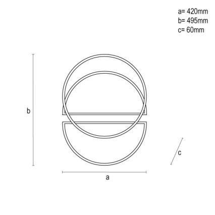 LED Dimmelhető mennyezeti lámpa LED/80W/230V 3000-6500K fehér + távirányítás