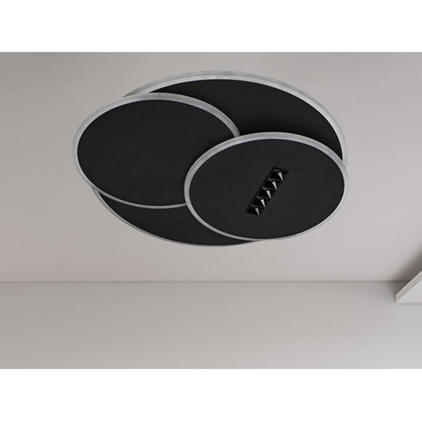 LED Dimmelhető mennyezeti lámpa LED/90W/230V 3000-6500K fekete + távirányítás