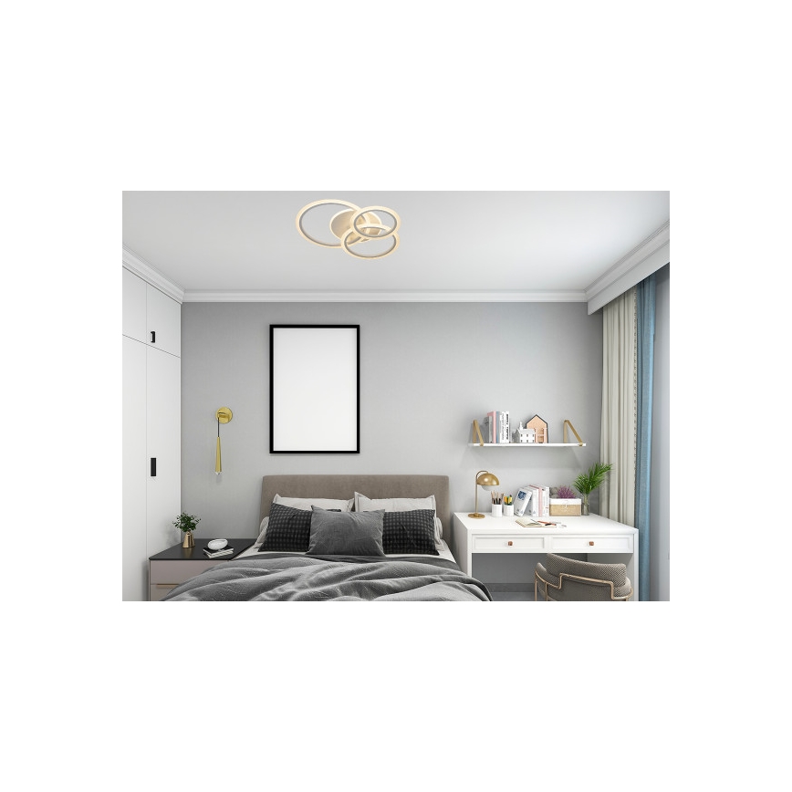 LED dimmelhető mennyezeti lámpa LED/90W/230V 3000-6500K + távirányító