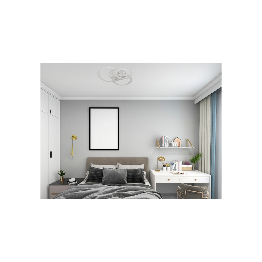 LED dimmelhető mennyezeti lámpa LED/90W/230V 3000-6500K + távirányító