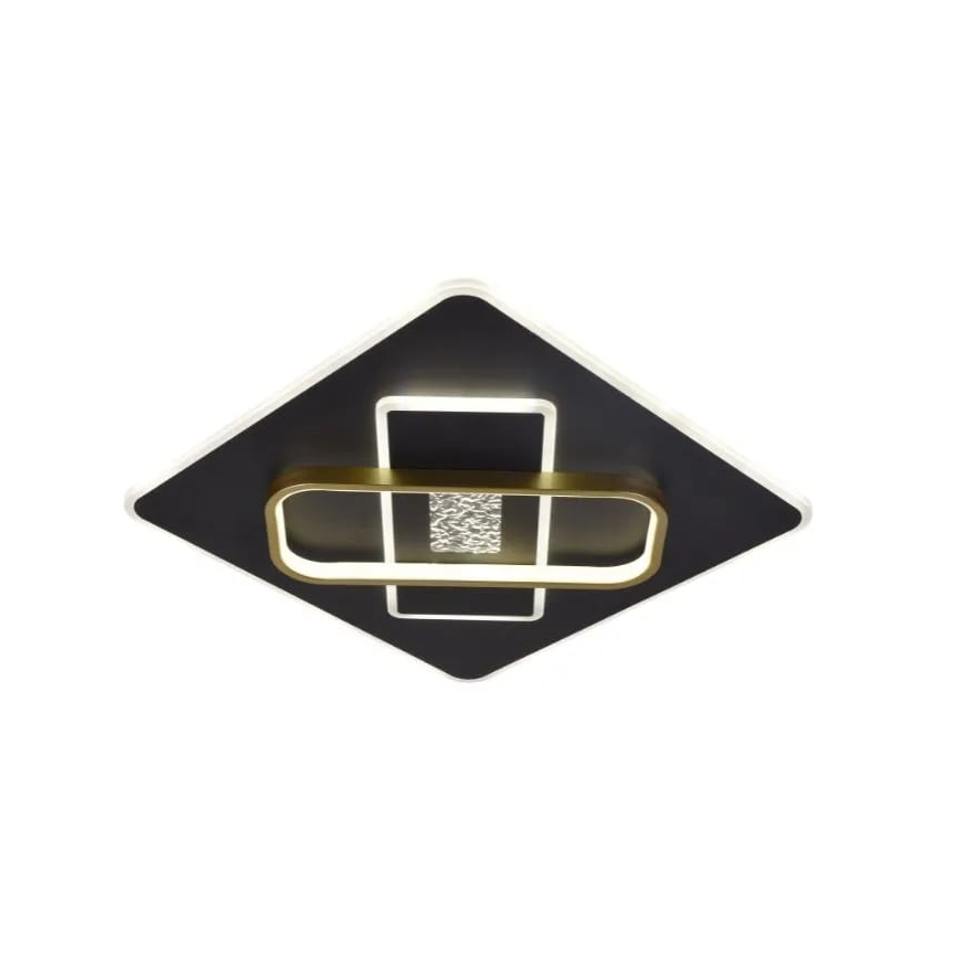LED Dimmelhető mennyezeti lámpa LED/90W/230V 3000-6500K fekete + távirányítás