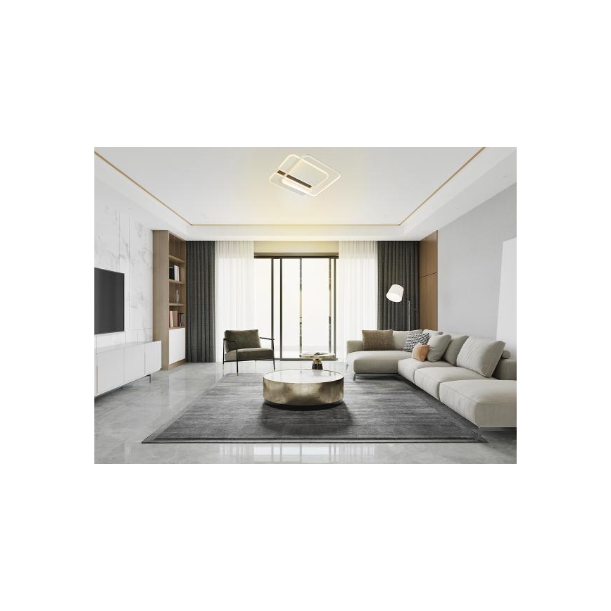 LED Dimmelhető mennyezeti lámpa LED/95W/230V 3000-6500K fehér + távirányítás