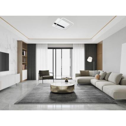 LED Dimmelhető mennyezeti lámpa LED/95W/230V 3000-6500K fehér + távirányítás