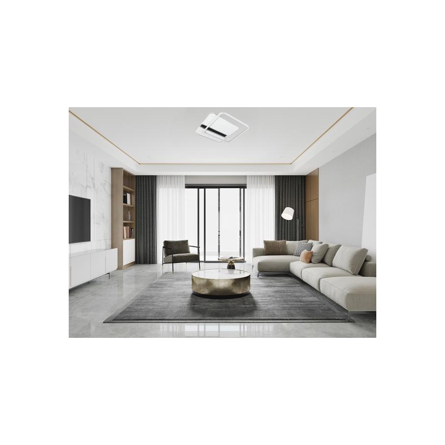 LED Dimmelhető mennyezeti lámpa LED/95W/230V 3000-6500K fehér + távirányítás