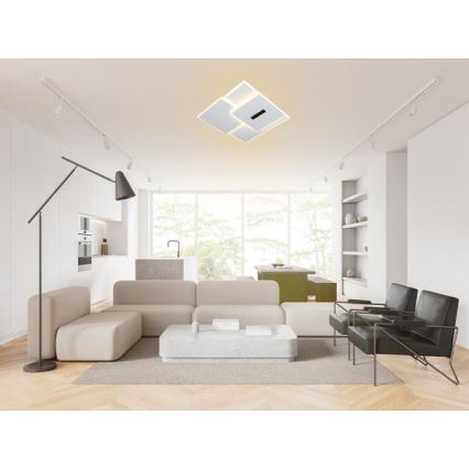 LED Dimmelhető mennyezeti lámpa LED/95W/230V 3000-6500K fehér + távirányítás