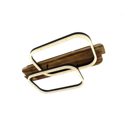 LED Dimmelhető mennyezeti lámpa LED/95W/230V 3000-6500K tölgy + távirányítás