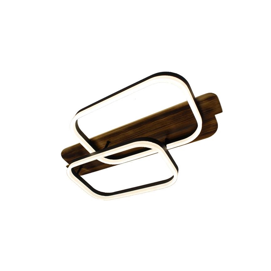 LED Dimmelhető mennyezeti lámpa LED/95W/230V 3000-6500K tölgy + távirányítás